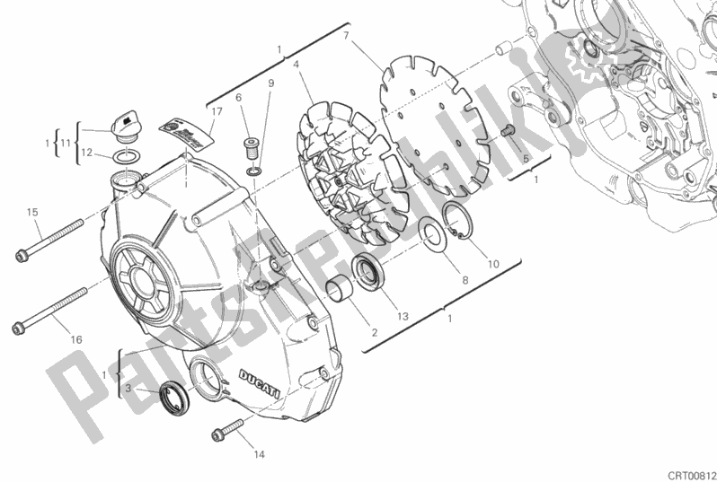 Wszystkie części do Pokrywa Sprz? G? A Ducati Scrambler 1100 Sport PRO USA 2020